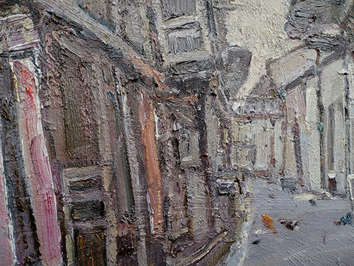 《黎川老街》 40x50(cm) 油画 作者:康漠